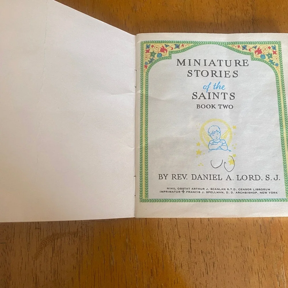 Rev Daniel A Lord Miniature Stories of the Saints Book Two Childrens Green Good